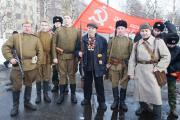  Участникам мотопробега «Дорогой оленной армии» вручили  победный флаг Красной армии