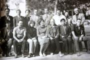 На семинаре молодых писателей Ташкентской области, 1986 год. В. Н. Соколов – в верхнем ряду, крайний справа / Фото из архива автора