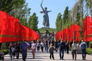 Монумент «Родина-мать зовет!» на территории мемориального комплекса «Героям Сталинградской битвы» на Мамаевом кургане в Волгограде.  Автор: Кирилл Брага. Источник: Фотохост-агентство РИА Новости