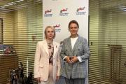 Глава НАО Ирина Гехт провела рабочую встречу с руководителем Госфонда «Защитники Отечества» Анной Цивилевой / Фото Со страницы Ирины Гехт ВКонтакте