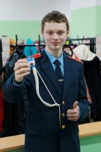  Ученик первой школы Андрей Шитиков стал обладателем серебряного значка ГТО