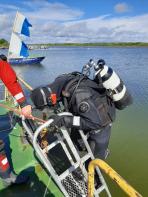 Тренировки водолазов / Фото предоставлено КУ НАО «Поисково-спасательная служба»
