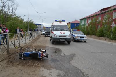 В аварии на улице Рабочей пострадал мотоциклист