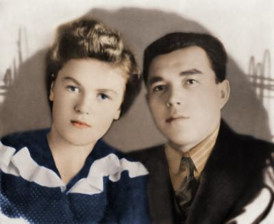 Лия и Леонид Зметные, 1953 год