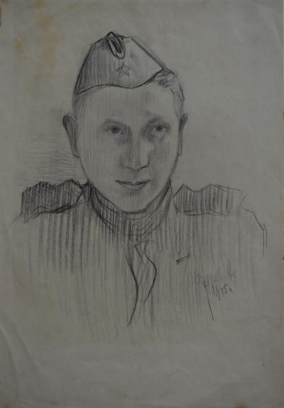 Безумов А.Н. Автопортрет. 1945 год