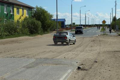 Убитый участок дороги на Пионерской