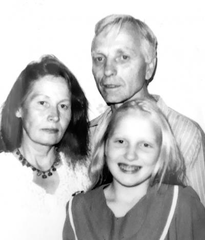 Семья Раух: Елена и Билли с дочерью