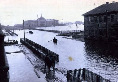 Самое большое наводнение в Нарьян-Маре. 1952 год / Фото П. Ф. Бурдуева