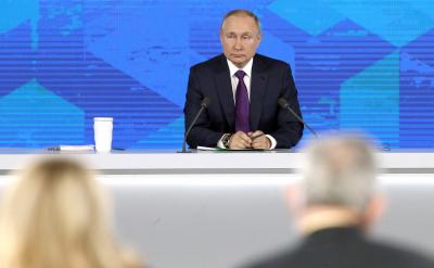 Президент России отвечает на вопросы журналистов / Фото с сайта Кремля