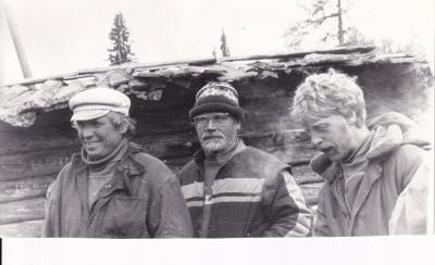 Участники первого экипажа ушкуйников В. Шишлов (крайний слева), В. Корепанов, В. Пунин / фото  предоставлено И. Шестаковой