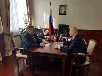 Денис Гусев на встрече с Анзором Музаевым / фото из личного архива Дениса Гусева