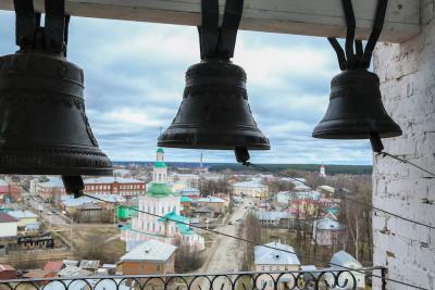 Вид на Тотьму с колокольни / Фото Александра Николаева
