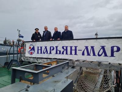 Столицу НАО и военный крейсер связывают 20 лет дружбы и партнёрства... / Фото со страницы ВК Михаила Кислякова