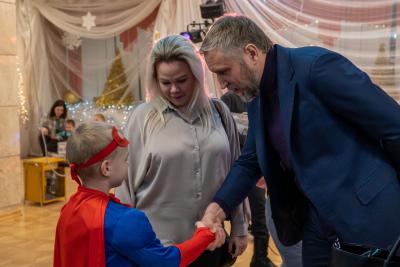 Встреча с семьями мобилизованных и служащих по контракту прошла тепло и празднично / Фото Алексея Орлова
