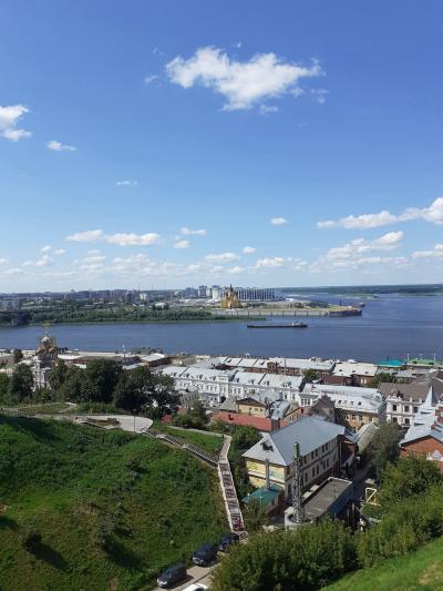Слияние Оки и Волги. Панорама Нижнего Новгорода / Фото автора 
