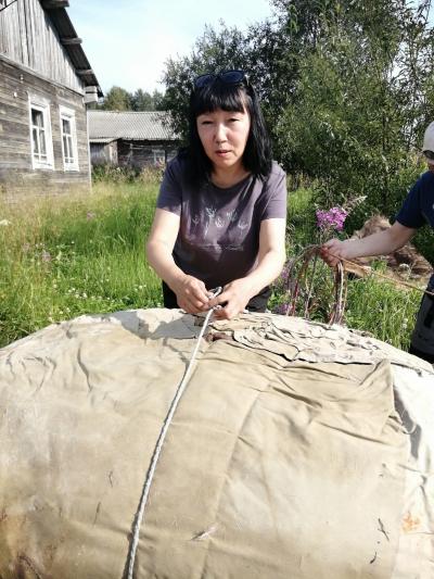 Летом Ольга Латышева  побывала в экспедиции в Оме / Фото ЭКЦ НАО