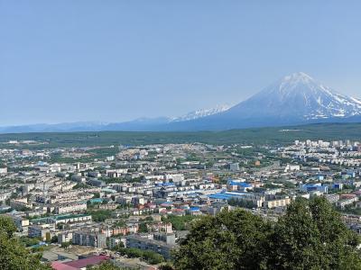 Петропавловск-Камчатский. Вид с Мишенной сопки / Фото Павла Кузнецова