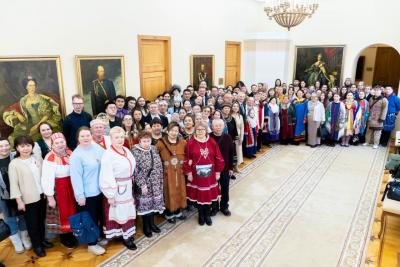 Сотни представителей малочисленных народов Севера стали участниками этнодиктанта – 2026 РГПУ имени Герцена в Санкт-Петербурге / фото РГПУ имени А. И. Герцена