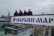 Столицу НАО и военный крейсер связывают 20 лет дружбы и партнёрства... / Фото со страницы ВК Михаила Кислякова