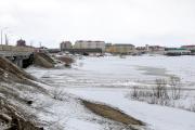 Река Печора пока находится в зимнем состоянии, но не за горами тот день, когда лёд тронется / Фото Екатерины Эстер