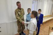 Ребятам удалось поговорить с ветераном боевых действий Степаном Котовым / Фото автора