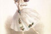 Мария Тальони в роли «Сильфиды» / рисунок с сайта livemaster.ru