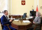 Рабочая  встреча Ирины Гехт  с министром спорта РФ / Фото со страницы Ирины Гехт ВК