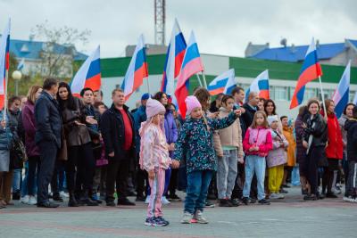 Жители НАО собрались, чтобы показать единение русского народа / Фото Александры Кустышевой