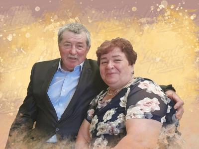 Супруги Сергей Николаевич и Татьяна Матвеевна Вокуевы / Фото предоставлено Н.Я. Каневой