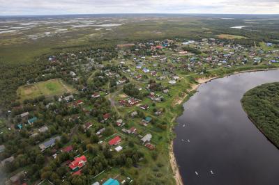 Село расположено на правом берегу реки Омы / Фото Екатерины Эстер